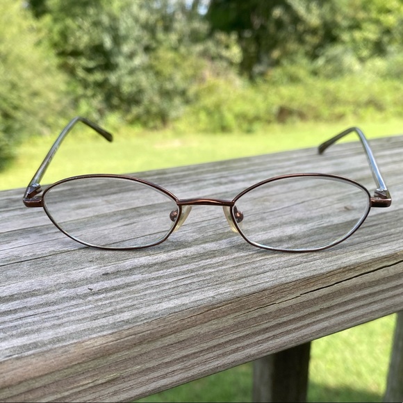 Nine West Dark bronze metallic full rim frames tortoise shell arms - Picture 2 of 8